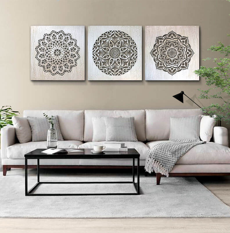 decorar con cuadros mandalas