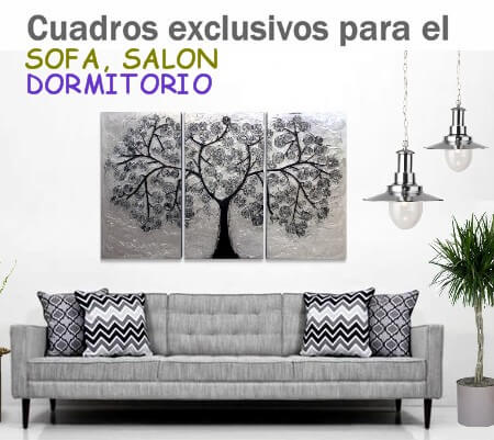 Cuadros modernos para salón - decoracion Estudio Delier